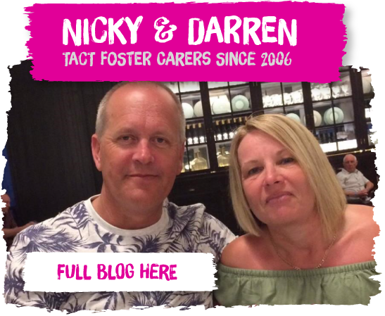This is Nicky and Darren who have fostered autistic children since 2006